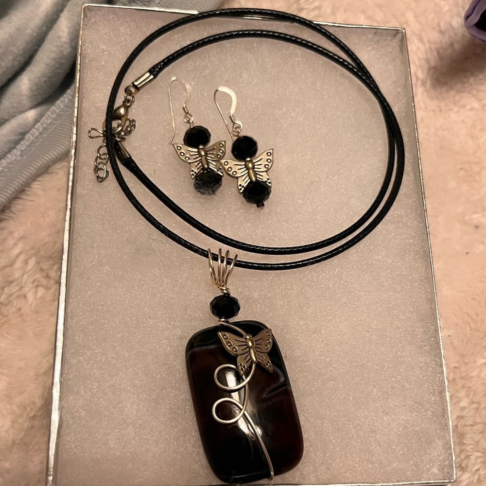 💠🦋 3 piece Butterfly Jewelry Set